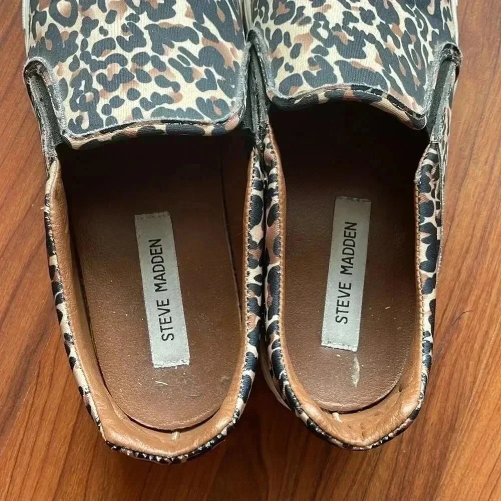 Steve Madden Symba Leopard Slip on Size 9 - Picture 5 of 5